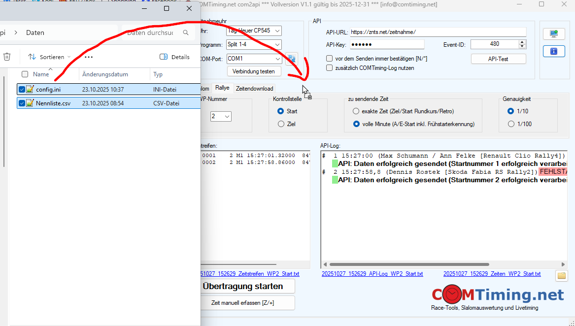 Dateien per Drag'n'Drop importieren