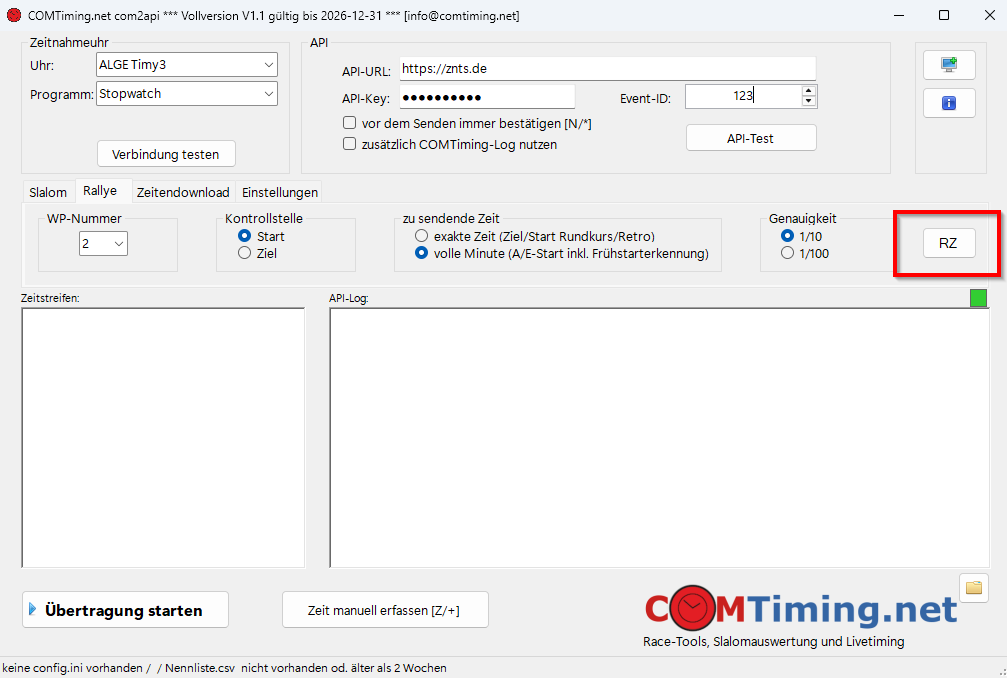automatische Starterfassung für Rundenzählung