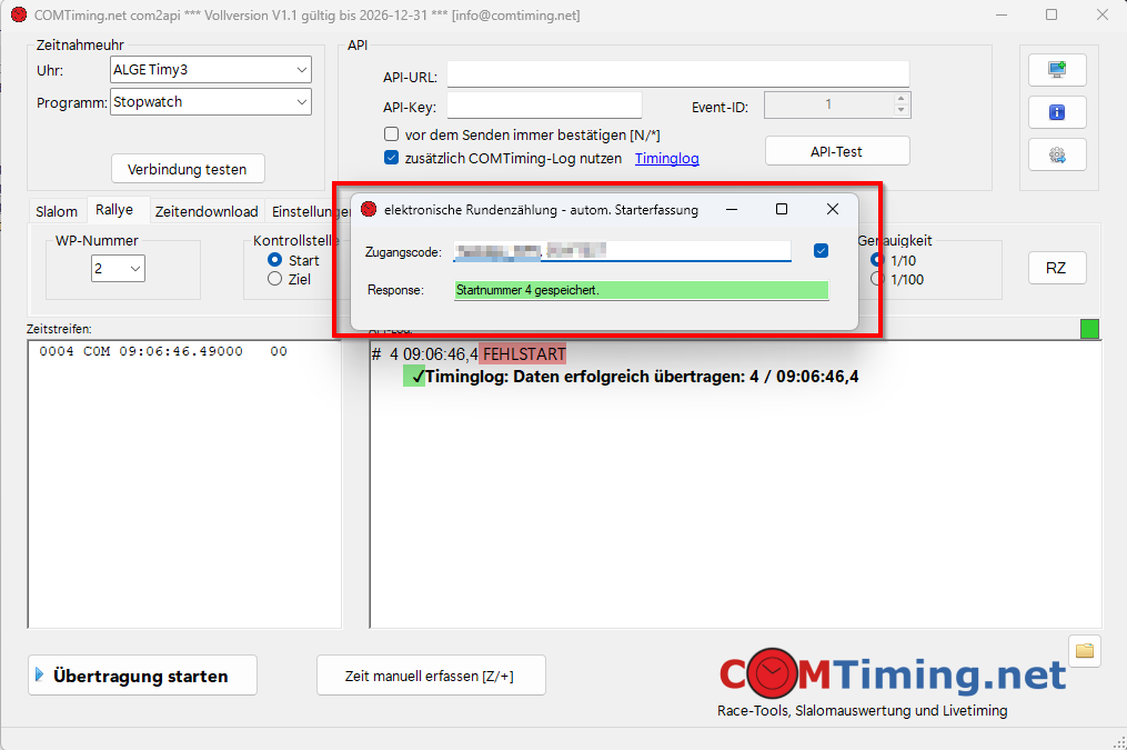 automatische Starterfassung für Rundenzählung