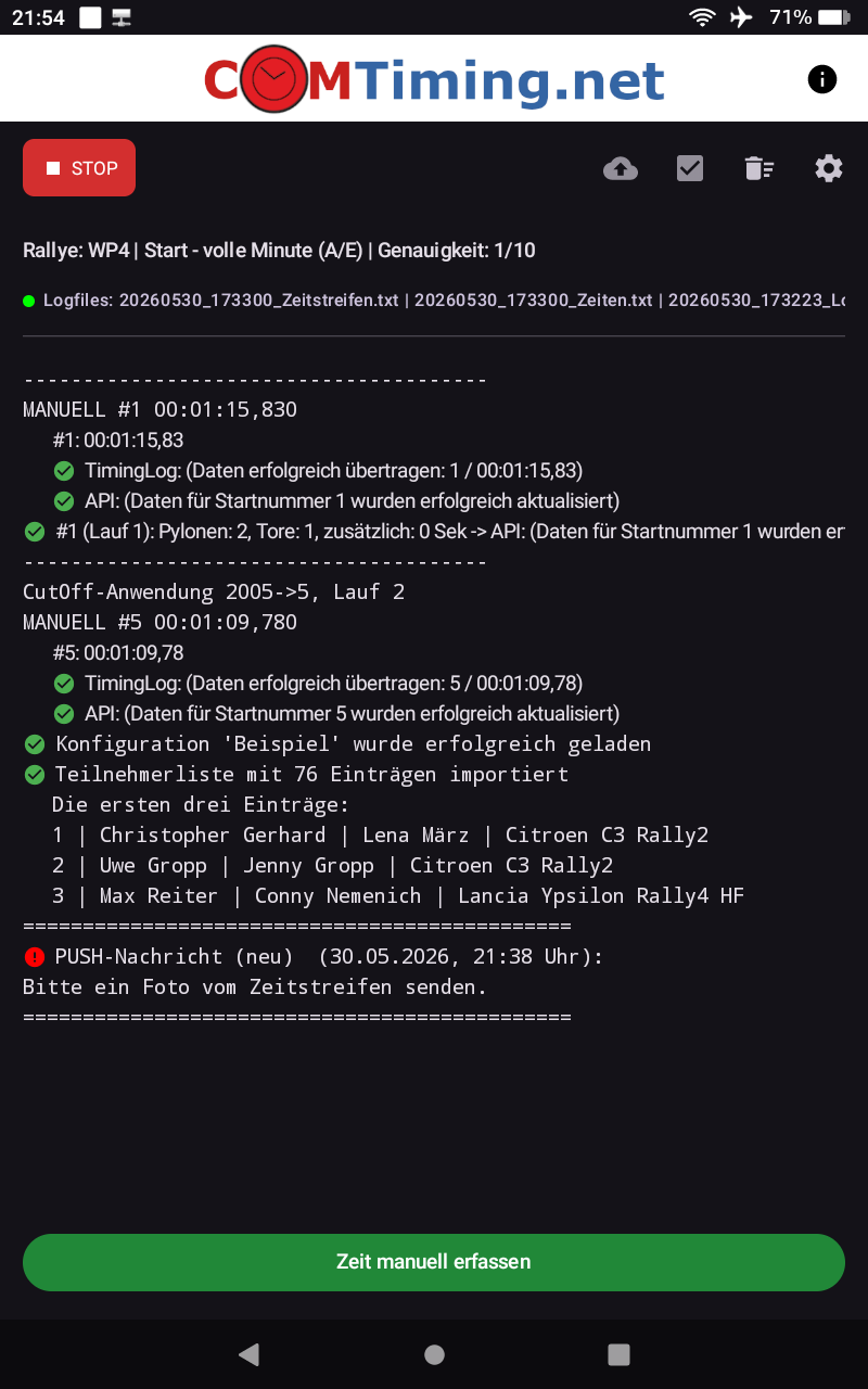 Push-Nachrichten-Empfang
