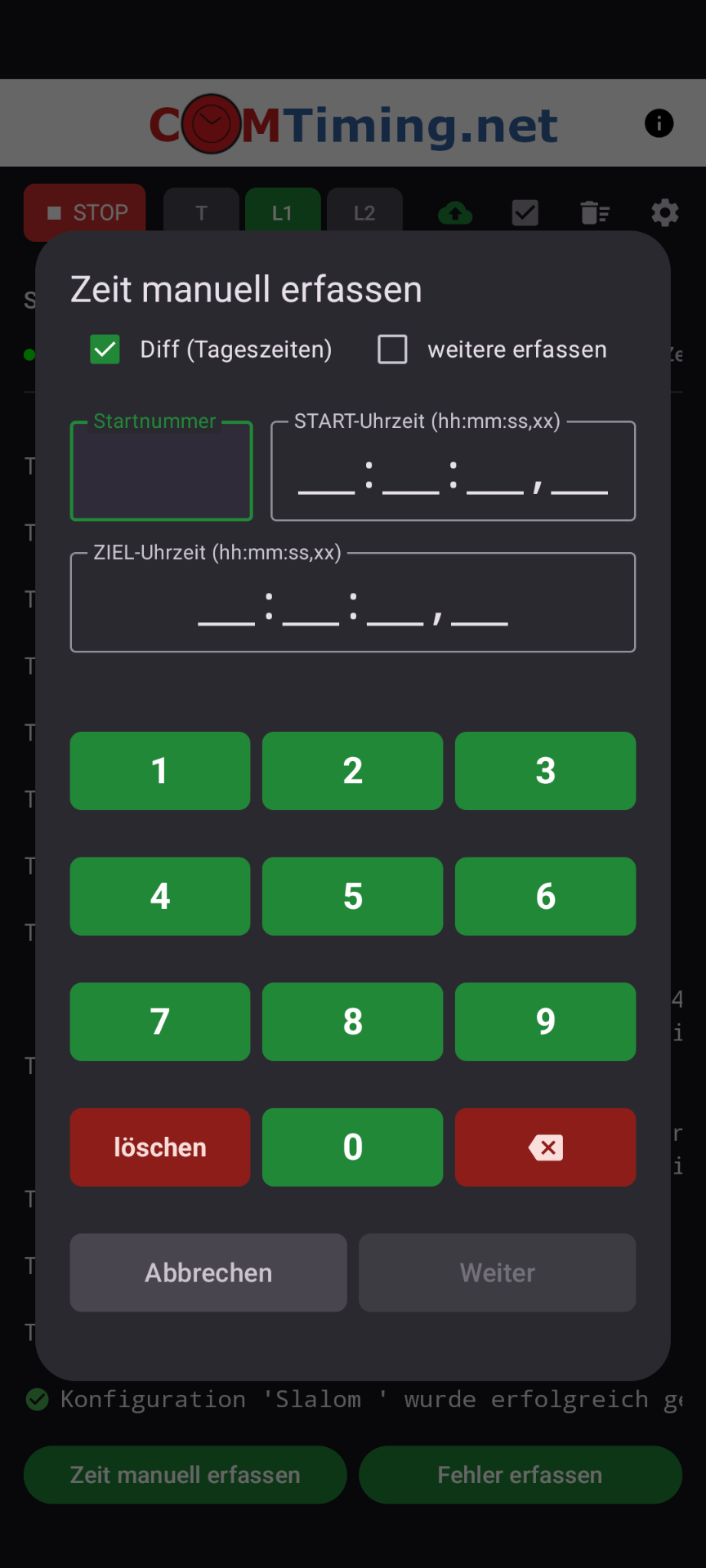 Log CSV